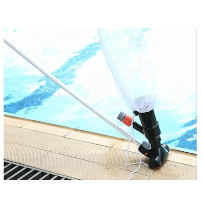 Pool Vacuum Cleaner Black - Includes telescopic handle - Pool bottom vacuum cleaner