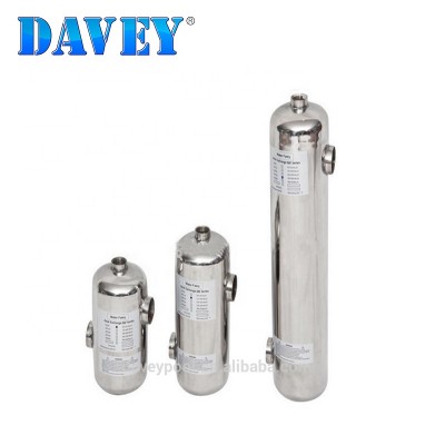 DAVEY Stainless Steel Swimming Pool Shell Tube Heat Exchanger