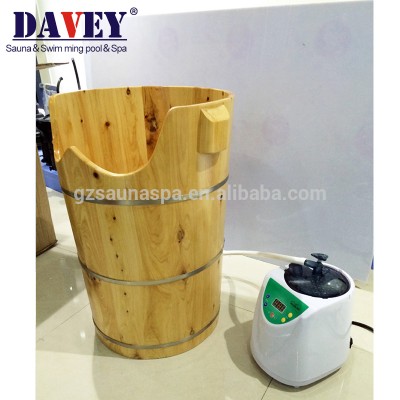 Best price ceder wood spa bath barrel sauna foot steam